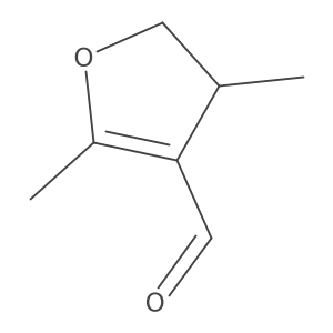 (+)-2,4-Dimethyl-4,5-dihydrofuran-3-carbaldehyde结构式