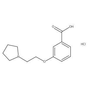 3-(2-Pyrrolidin-1-yl-ethoxy)-benzoic acid hydrochloride Structure
