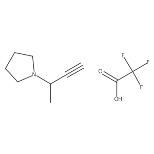 1-(But-3-yn-2-yl)pyrrolidine,trifluoroaceticacid结构式