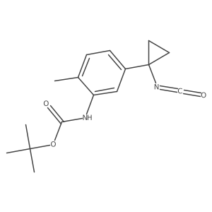 tert-butyl N-[5-(1-isocyanatocyclopropyl)-2-methylphenyl]carbamate Structure