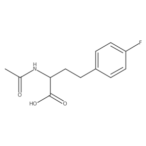 2-Acetamido-4-(4-fluorophenyl)butanoic acid结构式