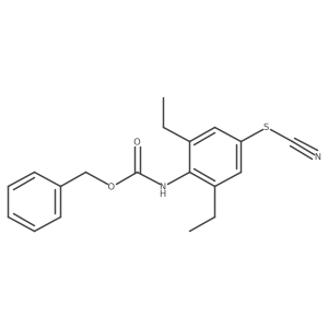 benzyl N-[4-(cyanosulfanyl)-2,6-diethylphenyl]carbamate Structure