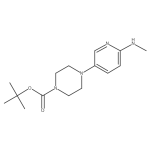 Tert-butyl 4-[6-(methylamino)pyridin-3-yl]piperazine-1-carboxylate Structure