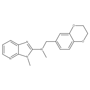 N-[(2,3-dihydro-1,4-benzodioxin-6-yl)methyl]-N,3-dimethyl-3H-imidazo[4,5-b]pyridin-2-amine结构式