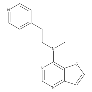 N-methyl-N-[2-(pyridin-4-yl)ethyl]thieno[3,2-d]pyrimidin-4-amine结构式