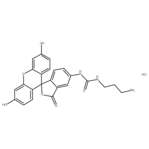 1-(3-Aminopropyl)-3-(fluorescein-5-yl)thiourea HCl Structure