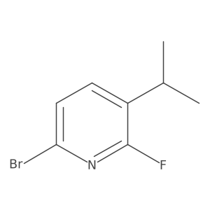 6-Bromo-2-fluoro-3-isopropylpyridine结构式