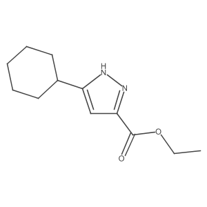 Ethyl 5-cyclohexyl-1H-pyrazole-3-carboxylate Structure
