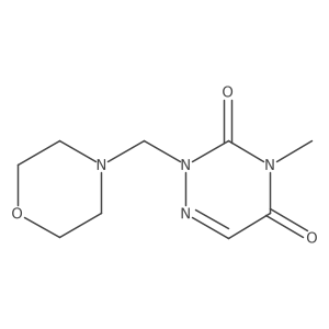 4-Methyl-2-morpholin-4-ylmethyl-2H-[1,2,4]triazine-3,5-dione结构式