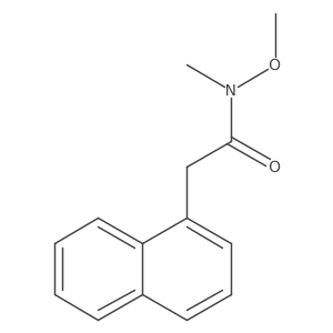 N-methoxy-N-methyl-2-(naphthalen-1-yl)acetamide Structure