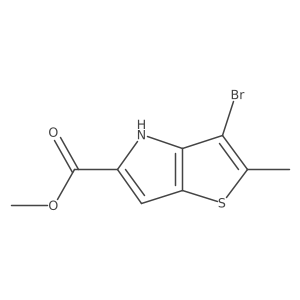 methyl 3-bromo-2-methyl-4H-thieno[3,2-b]pyrrole-5-carboxylate Structure