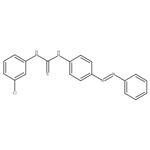 Thiourea, N-(3-chlorophenyl)-N'-[4-(2-phenyldiazenyl)phenyl]- Structure
