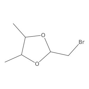 1,3-Dioxolane, 2-(bromomethyl)-4,5-dimethyl-, [4S-(2I+/-,4I+/-,5I(2))]-结构式
