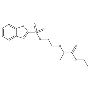N-[2-[(2-Benzothiazolylsulfonyl)amino]ethyl]-L-alanine ethyl ester Structure