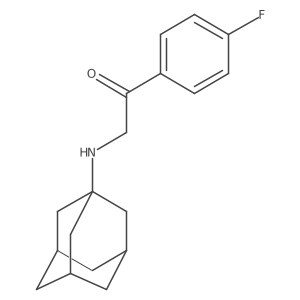 1-(4-Fluorophenyl)-2-(tricyclo[3.3.1.13,7]dec-1-ylamino)ethanone Structure