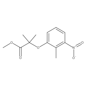 Methyl 2-methyl-2-(2-methyl-3-nitrophenoxy)propanoate Structure