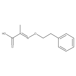 Propanoic acid, 2-[(2-phenylethoxy)imino]-结构式