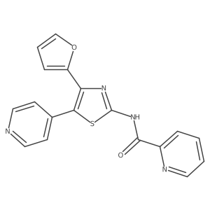 2-Pyridinecarboxamide,n-[4-(2-furanyl)-5-(4-pyridinyl)-2-thiazolyl]- Structure