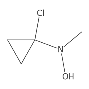 1-Chloro-N-hydroxy-N-methylcyclopropanamine结构式