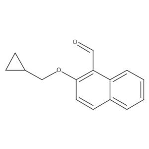 2-(Cyclopropylmethoxy)naphthalene-1-carbaldehyde Structure