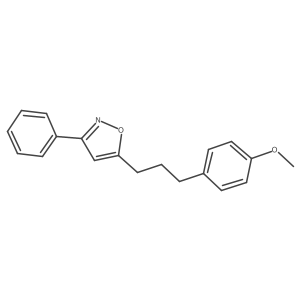 5-[3-(4-Methoxyphenyl)propyl]-3-phenylisoxazole Structure