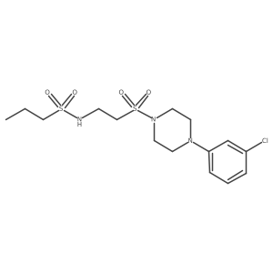 N-(2-((4-(3-chlorophenyl)piperazin-1-yl)sulfonyl)ethyl)propane-1-sulfonamide Structure