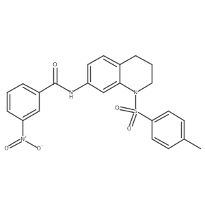 3-nitro-N-(1-tosyl-1,2,3,4-tetrahydroquinolin-7-yl)benzamide Structure