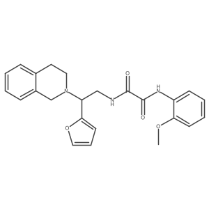 N1-(2-(3,4-dihydroisoquinolin-2(1H)-yl)-2-(furan-2-yl)ethyl)-N2-(2-methoxyphenyl)oxalamide Structure
