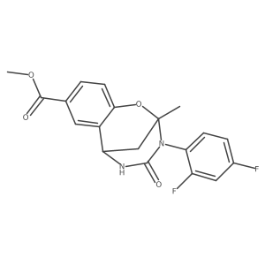 methyl 3-(2,4-difluorophenyl)-2-methyl-4-oxo-3,4,5,6-tetrahydro-2H-2,6-methanobenzo[g][1,3,5]oxadiazocine-8-carboxylate Structure