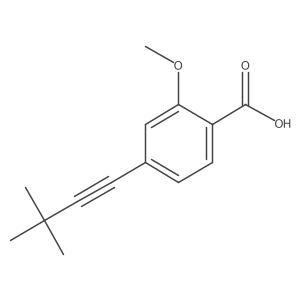 4-(3,3-Dimethylbut-1-yn-1-yl)-2-methoxybenzoic acid Structure