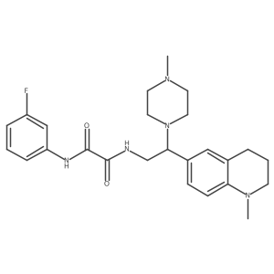 N1-(3-fluorophenyl)-N2-(2-(1-methyl-1,2,3,4-tetrahydroquinolin-6-yl)-2-(4-methylpiperazin-1-yl)ethyl)oxalamide Structure