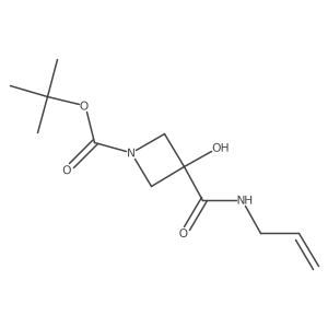 1,1-Dimethylethyl 3-hydroxy-3-[(prop-2-en-1-ylamino)carbonyl]azetidine-1-carboxylate Structure