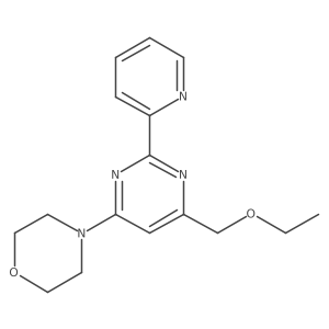 4-(Ethoxymethyl)-6-morpholin-4-yl-2-pyridin-2-yl-pyrimidine Structure