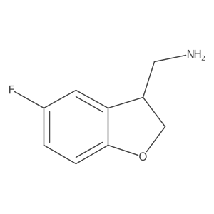 (5-Fluoro-2,3-dihydro-1-benzofuran-3-YL)methanamine Structure