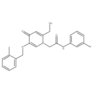 N-(3-fluorophenyl)-2-(2-(hydroxymethyl)-5-((2-methylbenzyl)oxy)-4-oxopyridin-1(4H)-yl)acetamide结构式