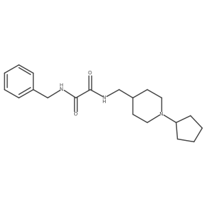 N1-benzyl-N2-((1-cyclopentylpiperidin-4-yl)methyl)oxalamide Structure