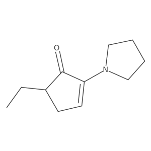 5-Ethyl-2-(1-pyrrolidinyl)-2-cyclopenten-1-one Structure