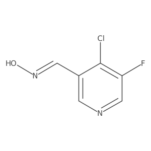 4-Chloro-5-fluoro-pyridine-3-carbaldehyde oxime Structure