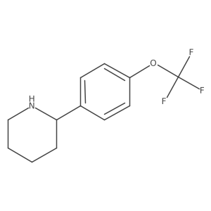 2-(4-(Trifluoromethoxy)phenyl)piperidine结构式