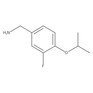 [3-Fluoro-4-(propan-2-yloxy)phenyl]methanamine Structure