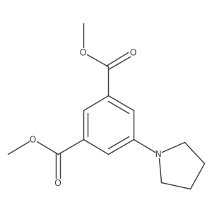 Dimethyl 5-(pyrrolidin-1-yl)isophthalate结构式