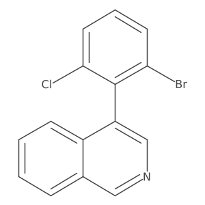 Isoquinoline, 4-(2-bromo-6-chlorophenyl)-结构式
