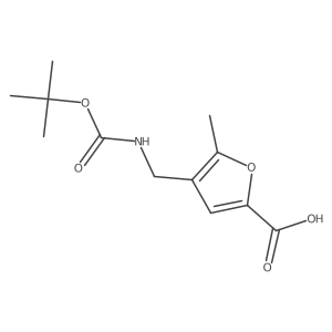 4-({[(Tert-butoxy)carbonyl]amino}methyl)-5-methylfuran-2-carboxylic acid结构式