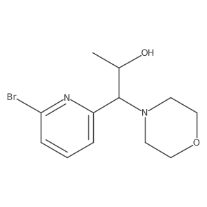1-(6-Bromopyridin-2-yl)-1-morpholin-4-ylpropan-2-ol结构式