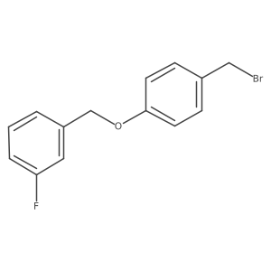 1-(Bromomethyl)-4-[(3-fluorophenyl)methoxy]benzene Structure