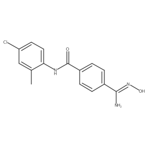 N-(4-chloro-2-methylphenyl)-4-(N'-hydroxycarbamimidoyl)benzamide Structure