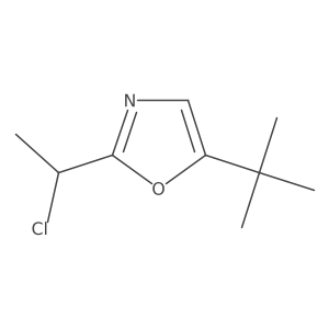 5-Tert-butyl-2-(1-chloroethyl)-1,3-oxazole结构式