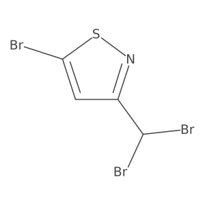 5-Bromo-3-(dibromomethyl)isothiazole Structure