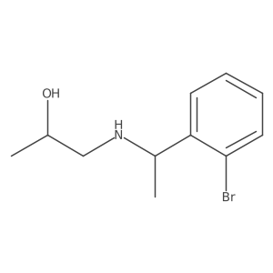 1-{[1-(2-Bromophenyl)ethyl]amino}propan-2-ol结构式