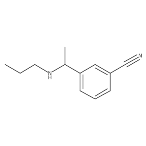 3-[1-(Propylamino)ethyl]benzonitrile Structure